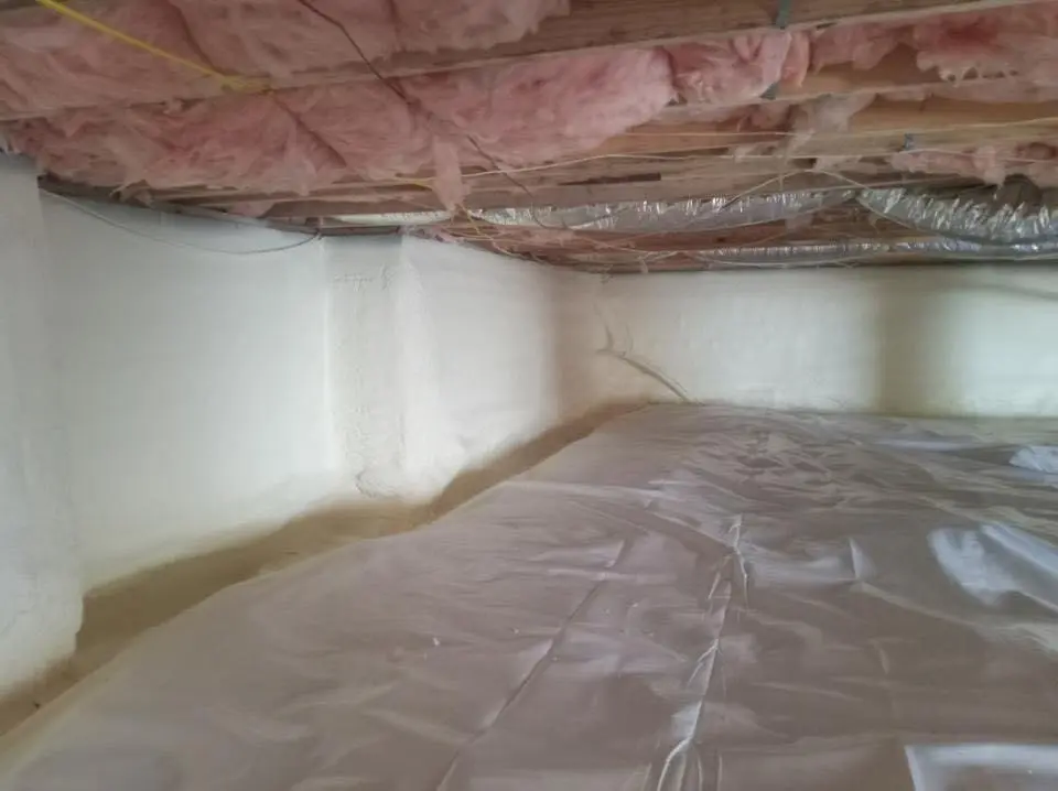Crawl space encapsulation with closed-cell spray foam for Attic Insulation in Blakely